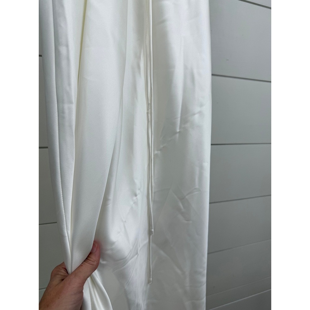 NWT Babyboo Calanthe Ivory Satin Corset Pleated Bridal Maxi Dress XXL - Picture 9 of 13